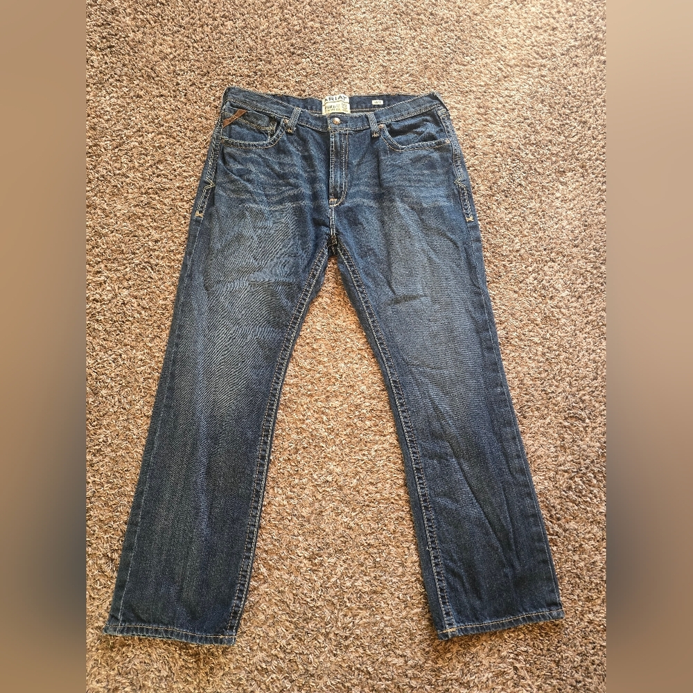 Ariat Men's Dark Blue Straight Jeans